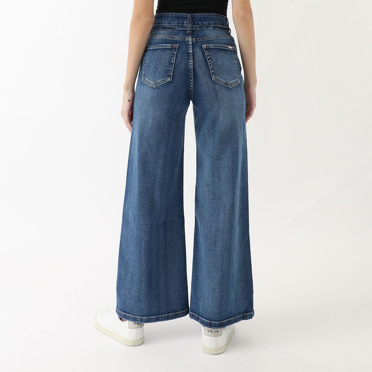 KAYRA POBLET - Jean Wide Leg Tiro Alto Mujer Kayra Poblet