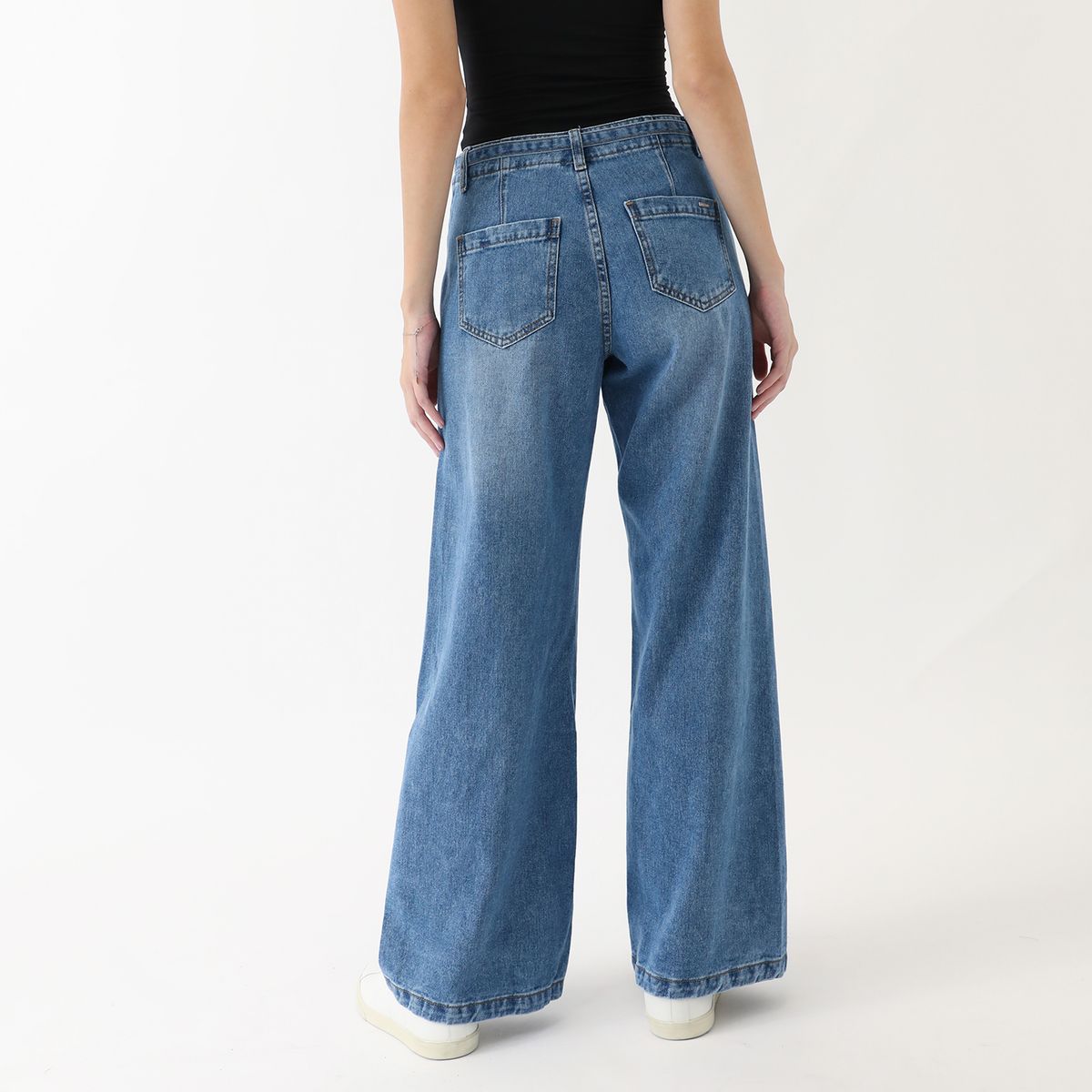 KAYRA POBLET - Jean Wide Leg Tiro Medio Mujer Kayra Poblet 