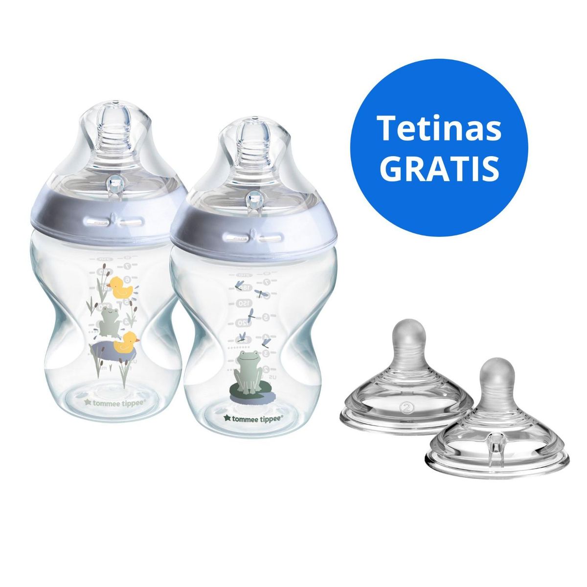TOMMEE TIPPEE - Pack Biberón Natural Start 9oz Niño Tommee Tippee