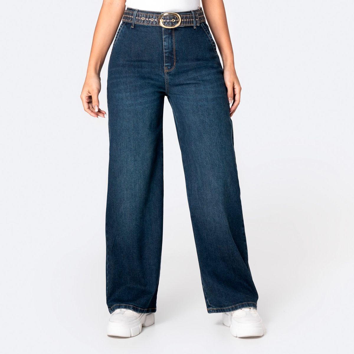 PIONIER - Jean Wide Algodón Mujer Pionier