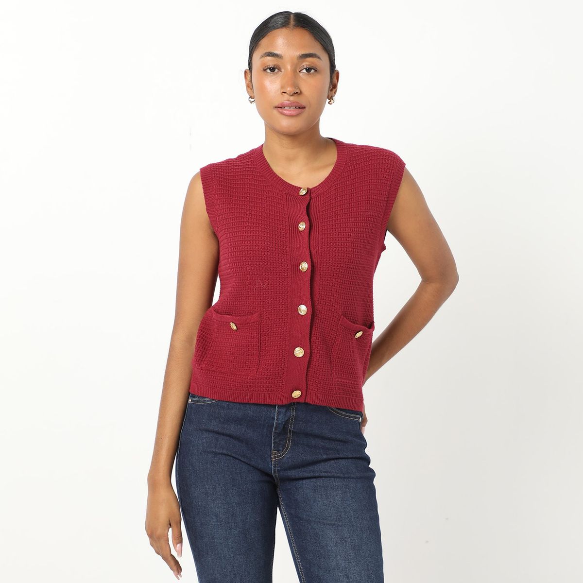 BASEMENT - Chaleco Casual Mujer Basement