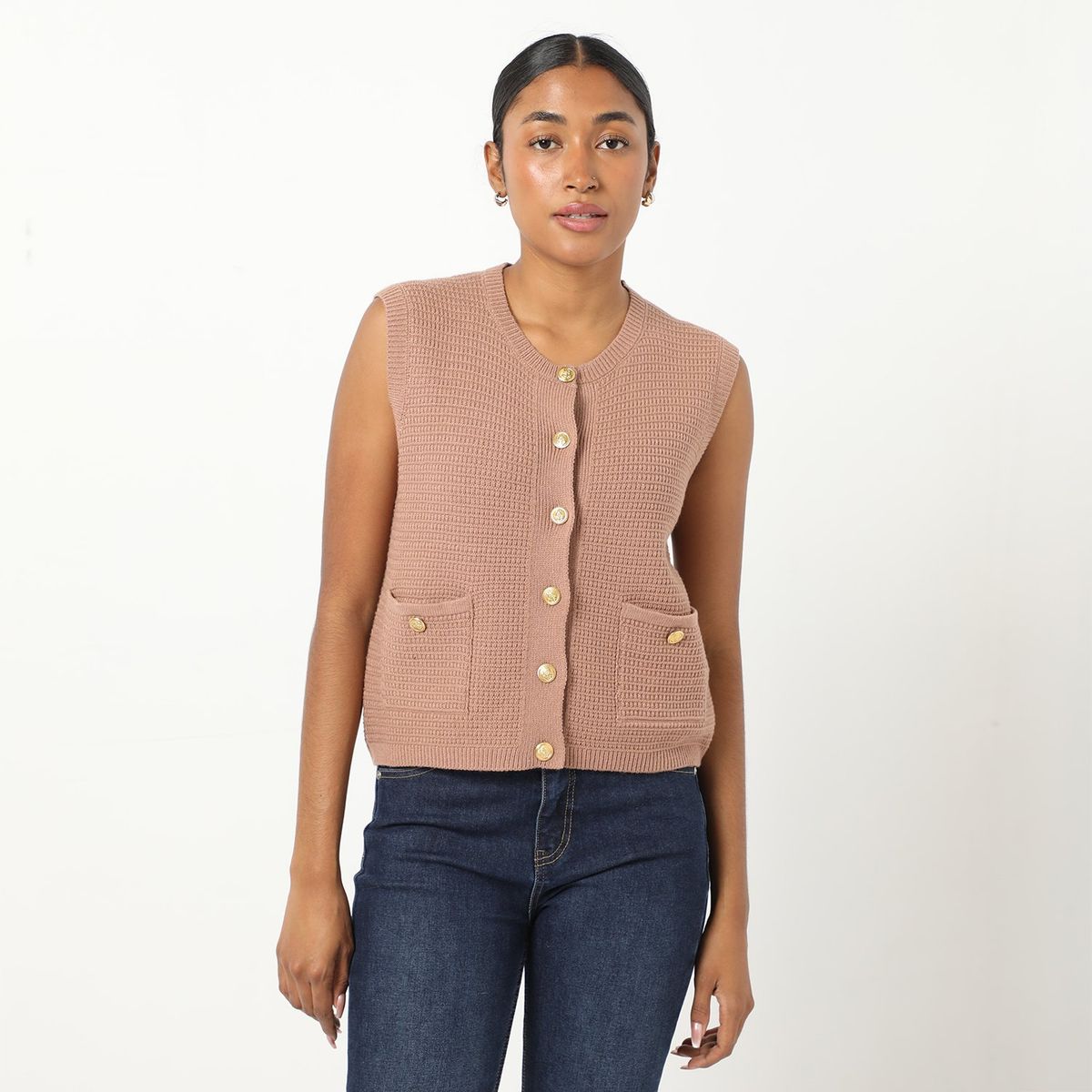 BASEMENT - Chaleco Casual Mujer Basement