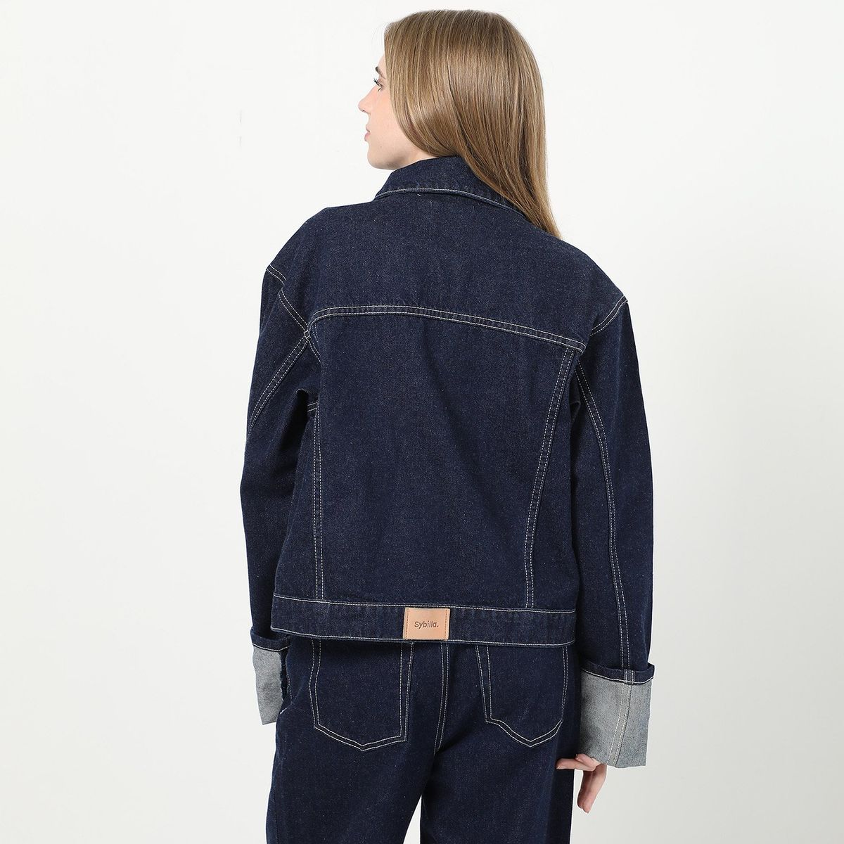 SYBILLA - Casaca Jean 100% Algodón Mujer Sybilla