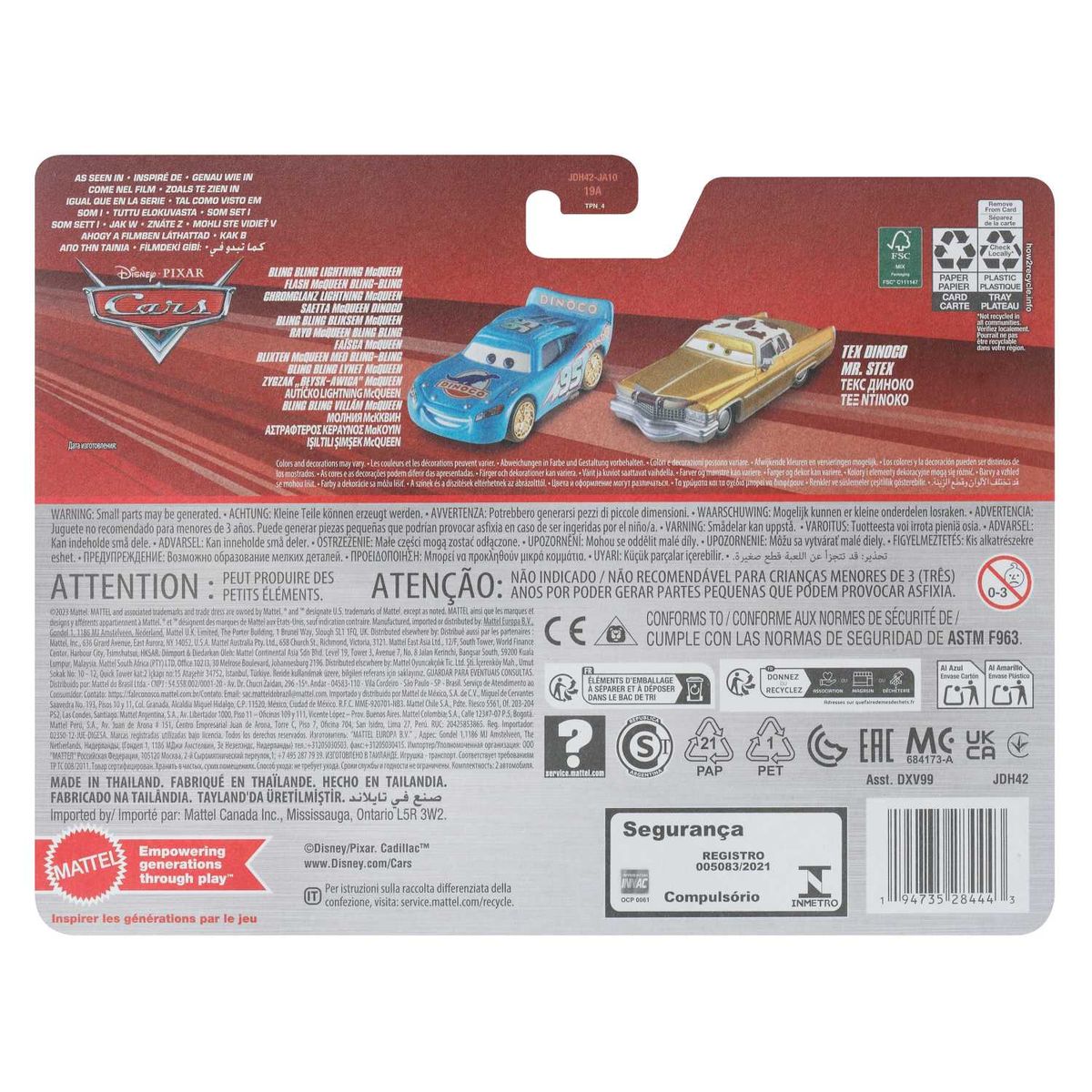 CARS - Pack x 2 Personajes Cars Aleatorio