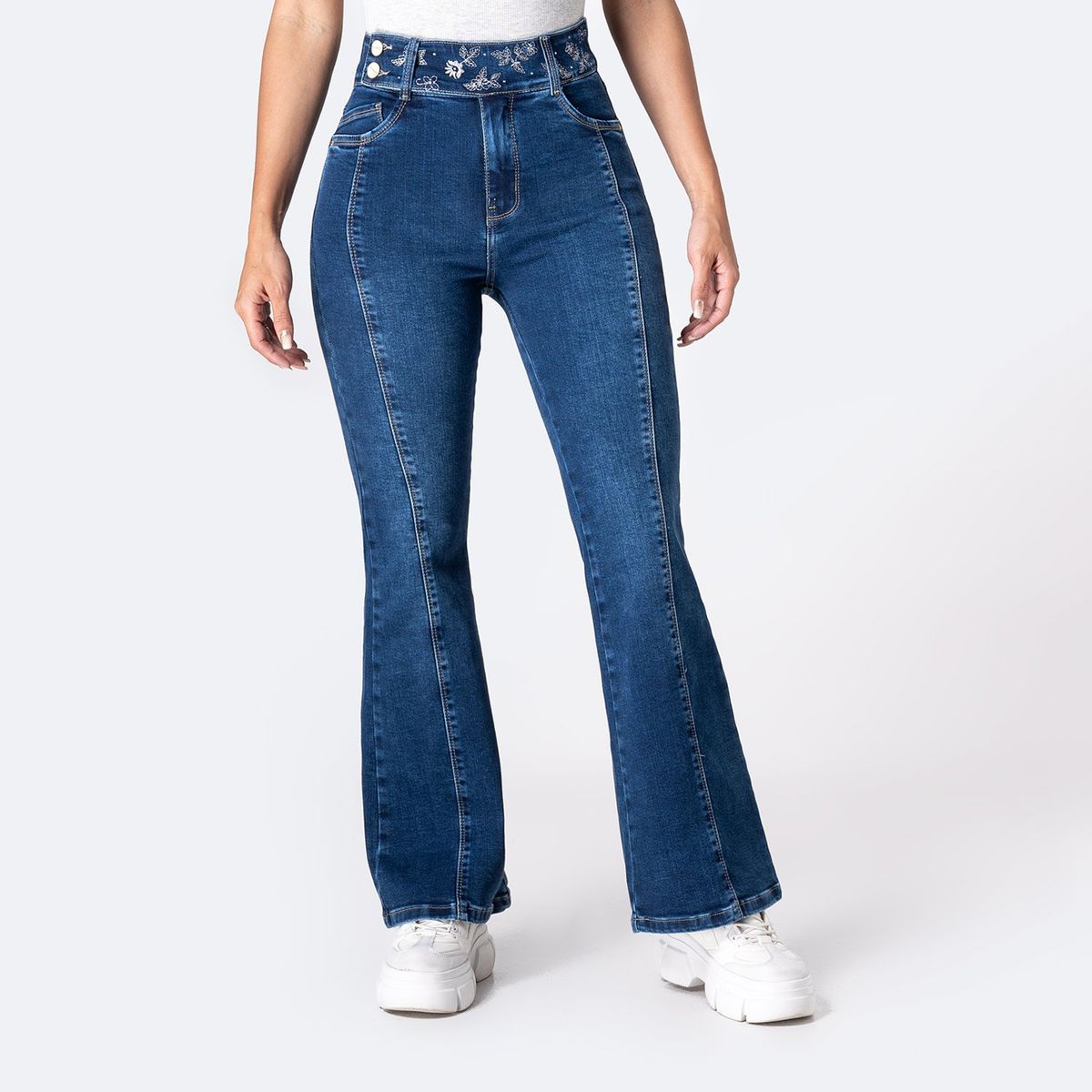 PIONIER - Jean Flare Algodón Mujer Pionier