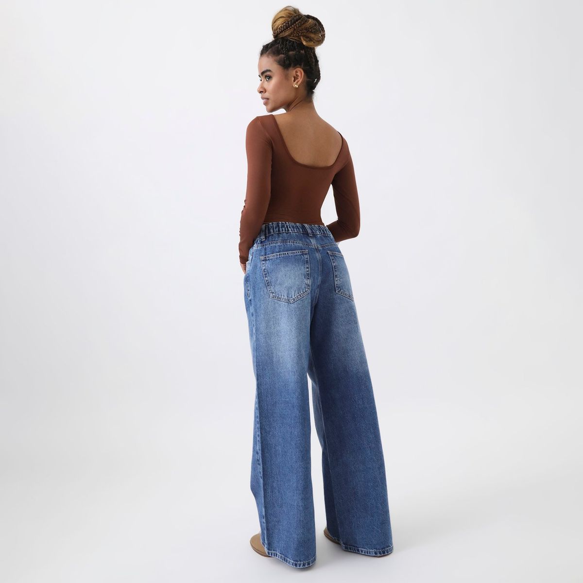 DENIMLAB - Jean Wide Algodón Mujer Denimlab