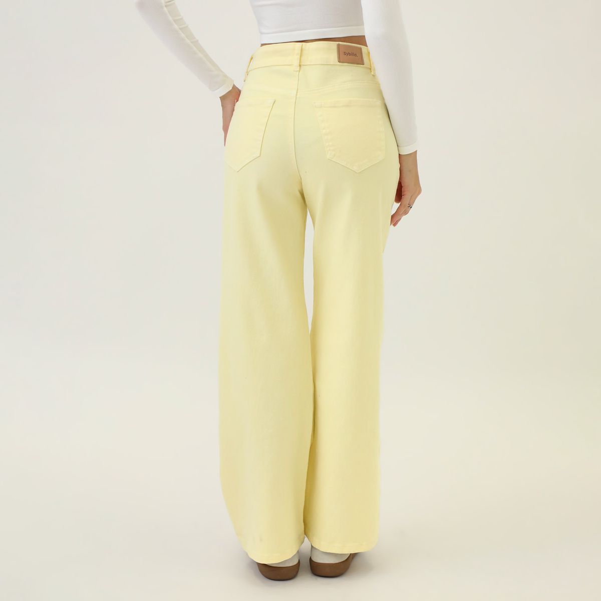 SYBILLA - Pantalón Straight Algodón Mujer Sybilla