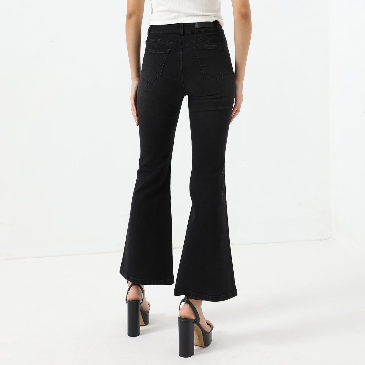 MOSSIMO - Jean Flare Tiro Alto Mujer Mossimo