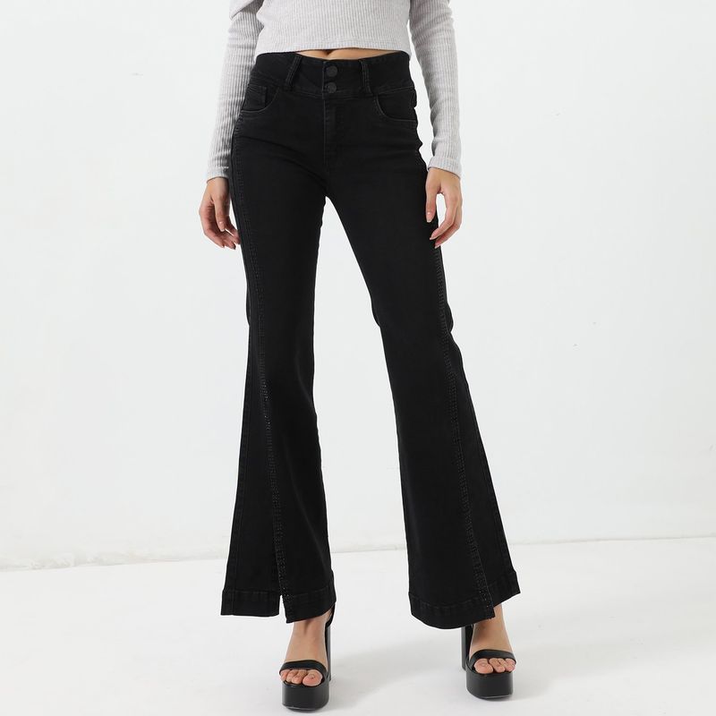 MOSSIMO - Jean Flare Tiro Alto Mujer Mossimo