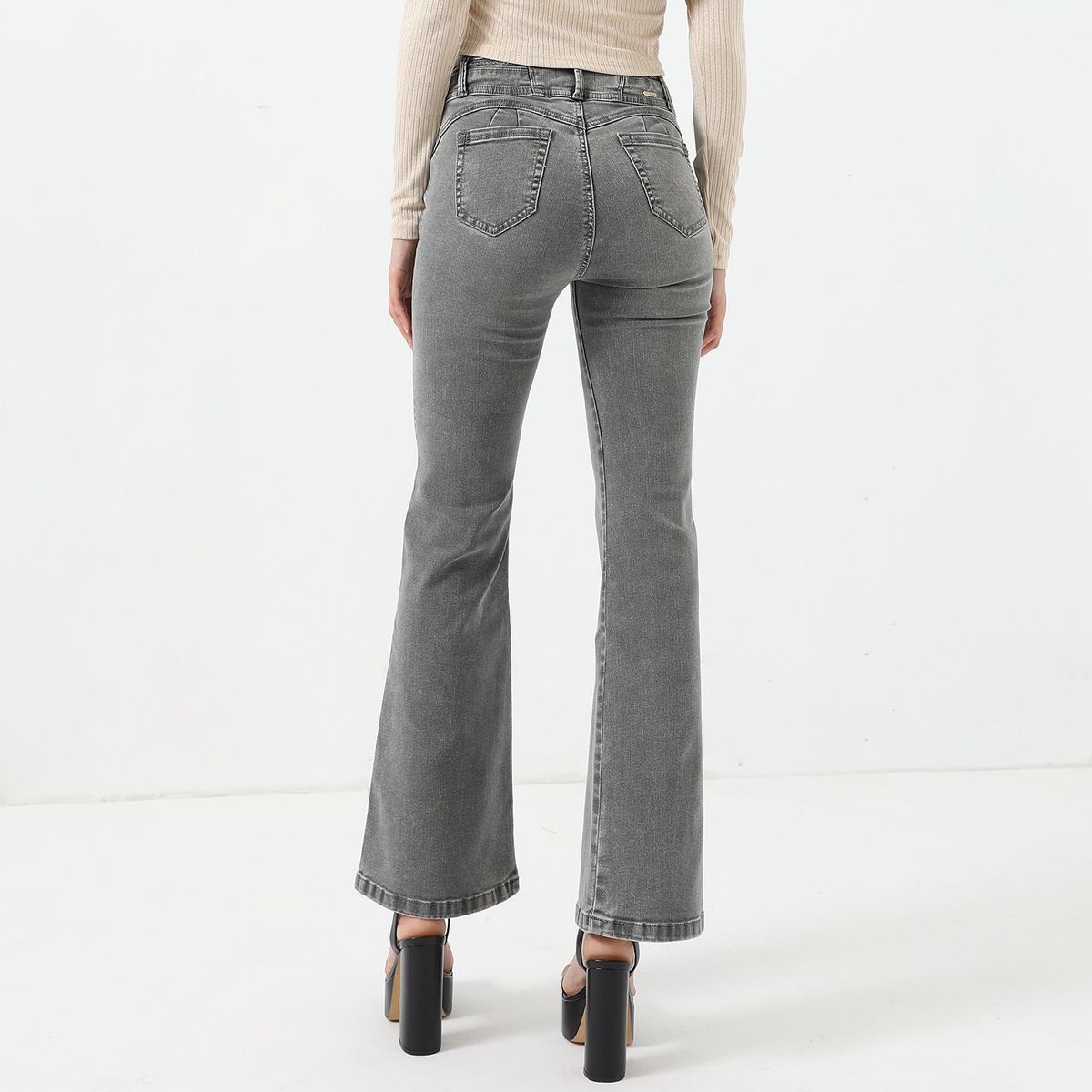 MOSSIMO - Jean Flare Algodón Mujer Mossimo