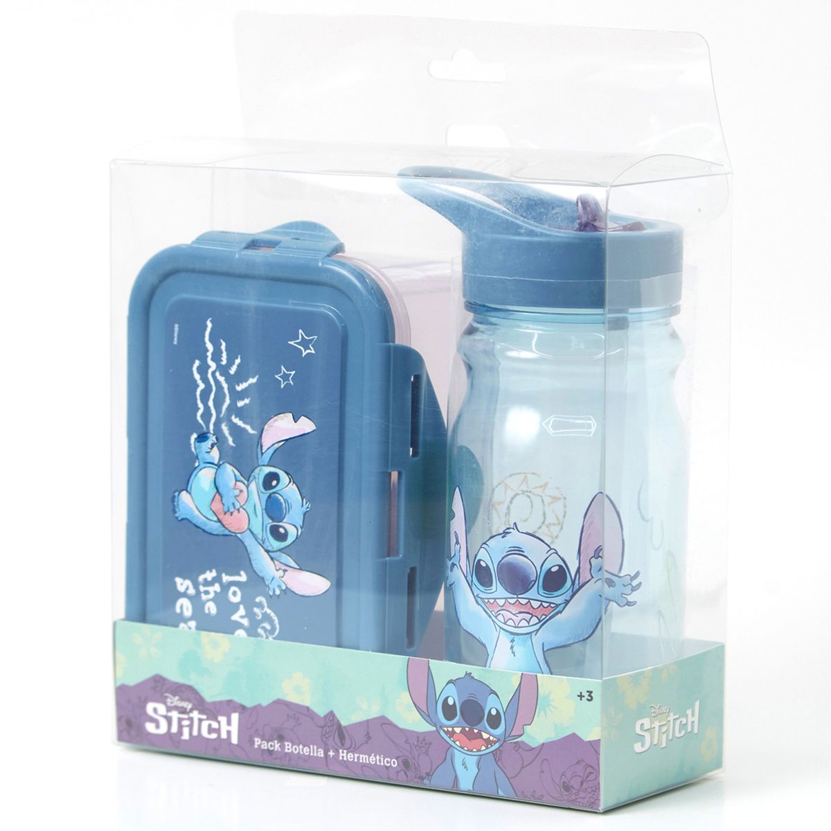 DISNEY - Pack Hermetic Y Botella Stitch