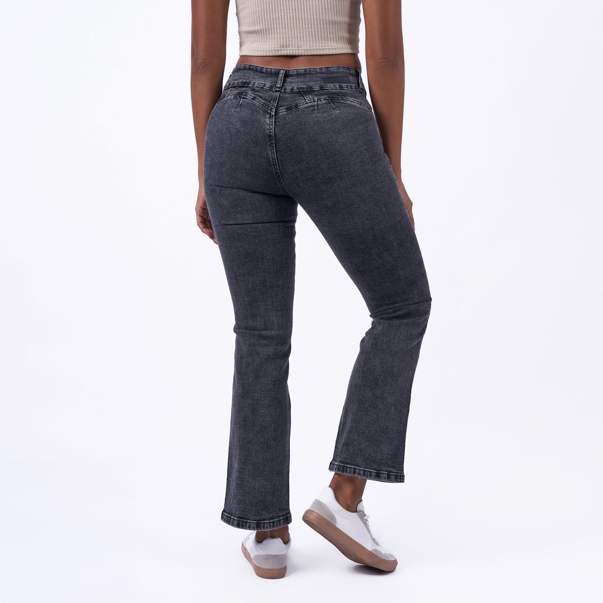 TAYSSIR - Jean Boot Cut Tiro Alto Mujer Tayssir