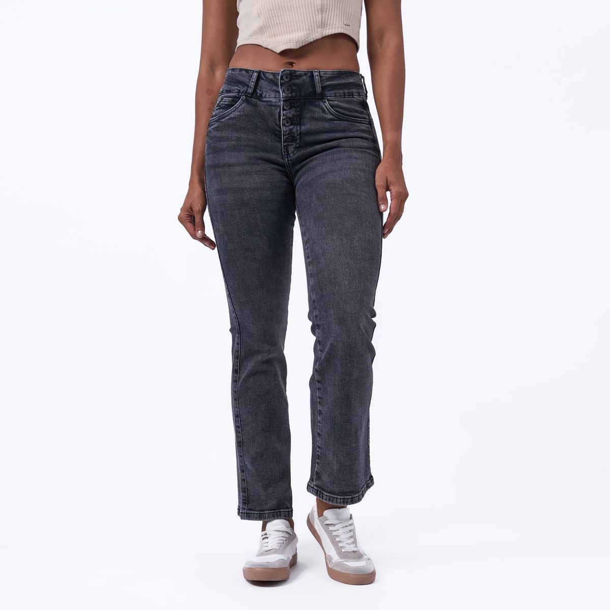 TAYSSIR - Jean Boot Cut Tiro Alto Mujer Tayssir