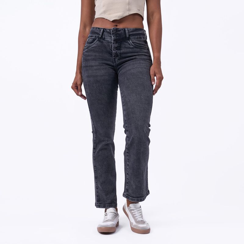 TAYSSIR - Jean Boot Cut Tiro Alto Mujer Tayssir
