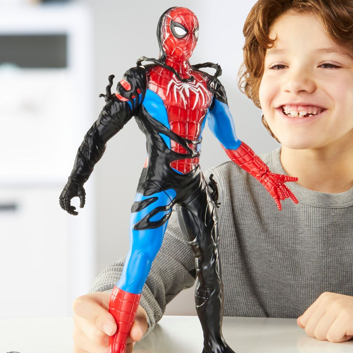 MARVEL - Figura De Acción Spider-man Venomversus Transformación Líquida