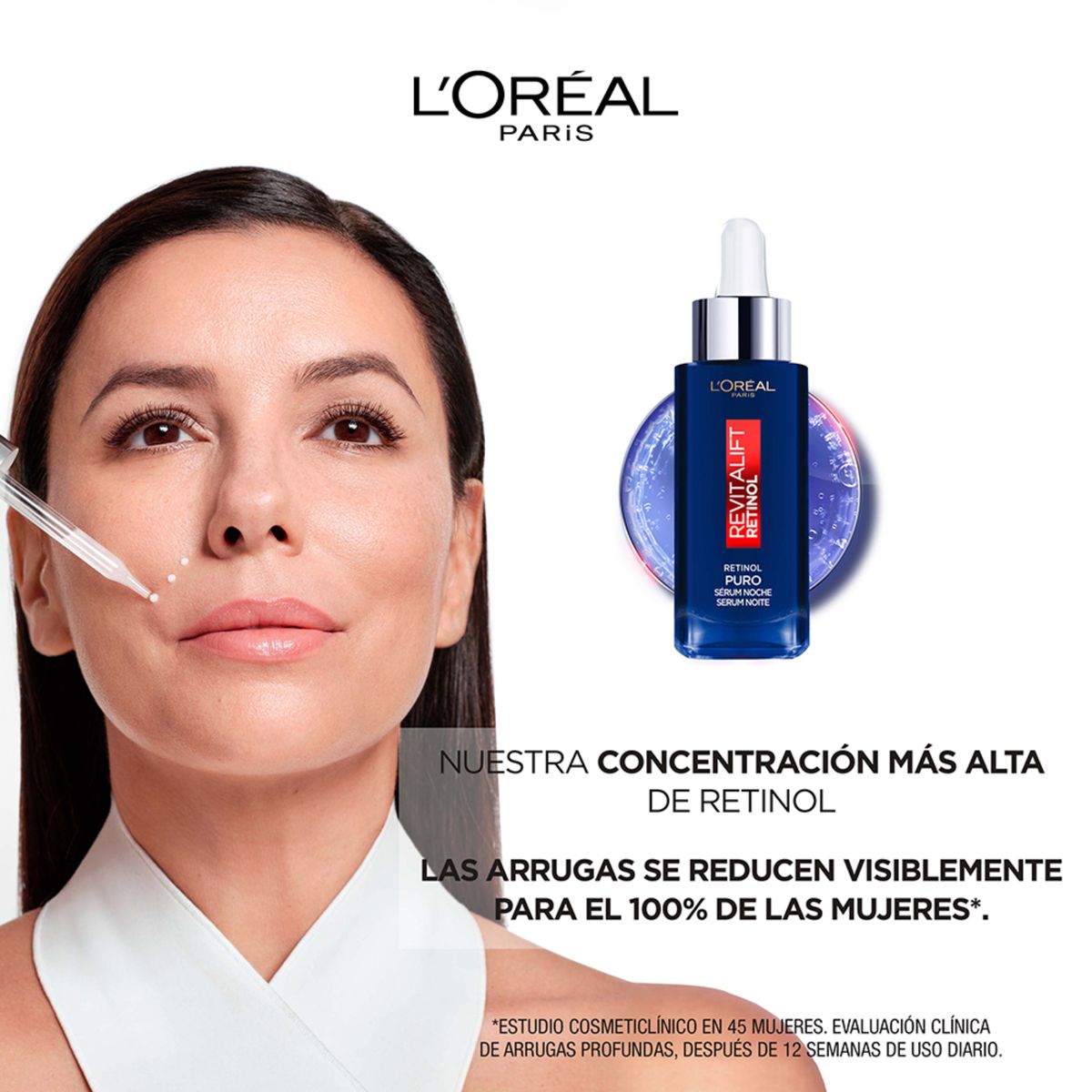 LOREAL PARIS - Pack L'oréal Paris Revitalift Y Retinol: Sérum Hialurónico 30ml + Serum Retinol 30ml