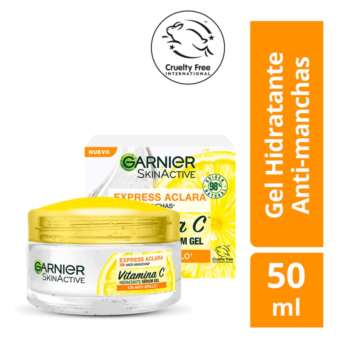 GARNIER - Pack Garnier: Limpiador Facial 150ml + Sérum Gel Hidratante 50ml