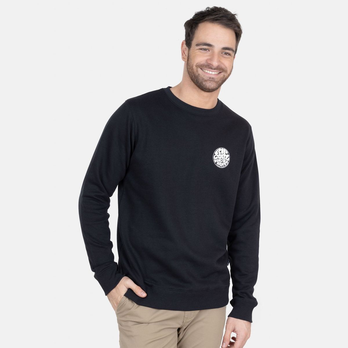 RIP CURL - Polera Cuello Redondo Algodón Hombre  Rip Curl