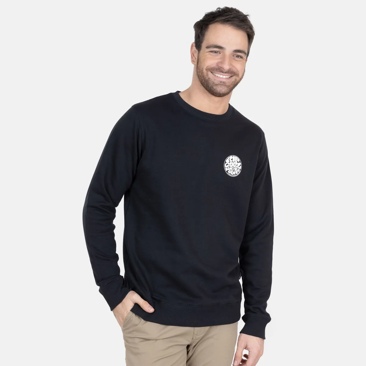 RIP CURL - Polera Cuello Redondo Algodón Hombre  Rip Curl