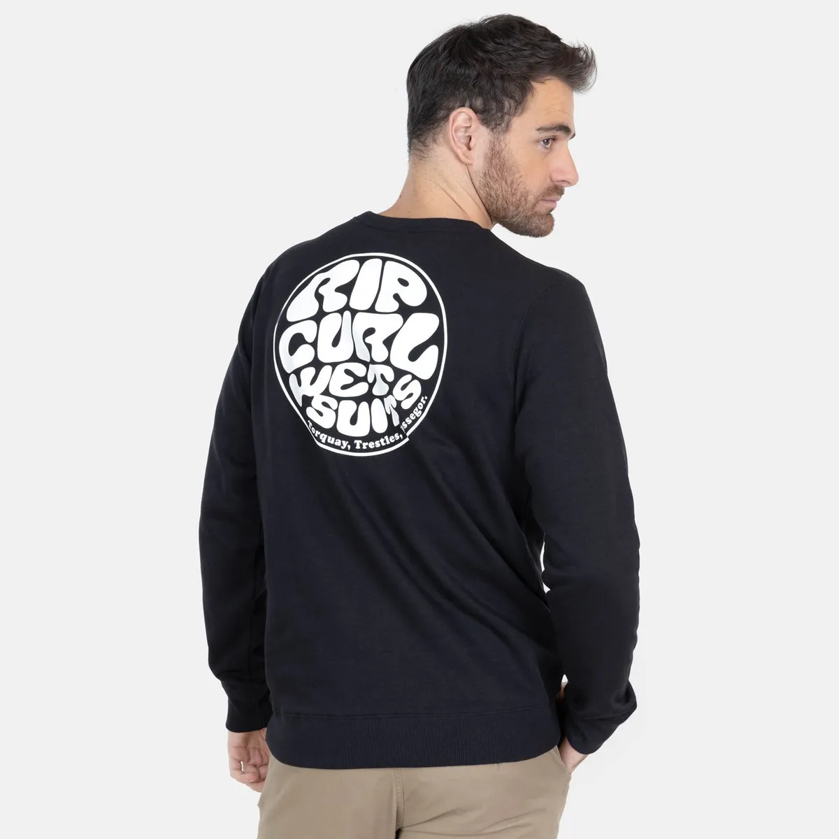 RIP CURL - Polera Cuello Redondo Algodón Hombre  Rip Curl