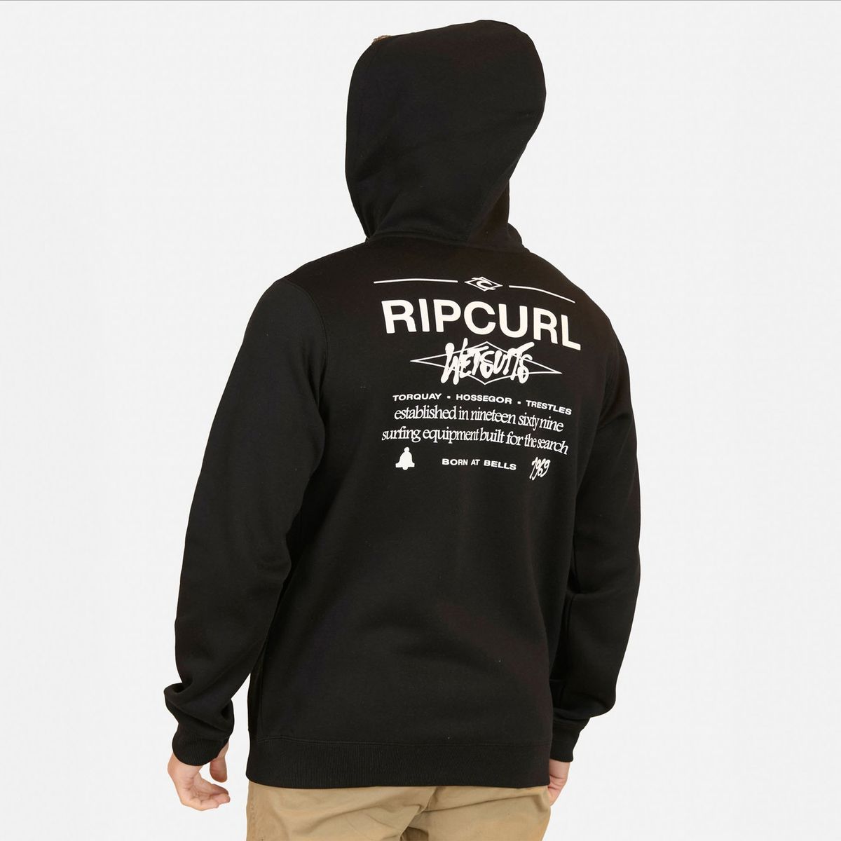 RIP CURL - Polera Fullzipper Algodón Hombre Rip Curl