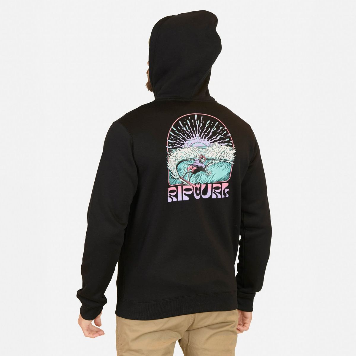 RIP CURL - Polera Fullzipper Algodón Hombre Rip Curl