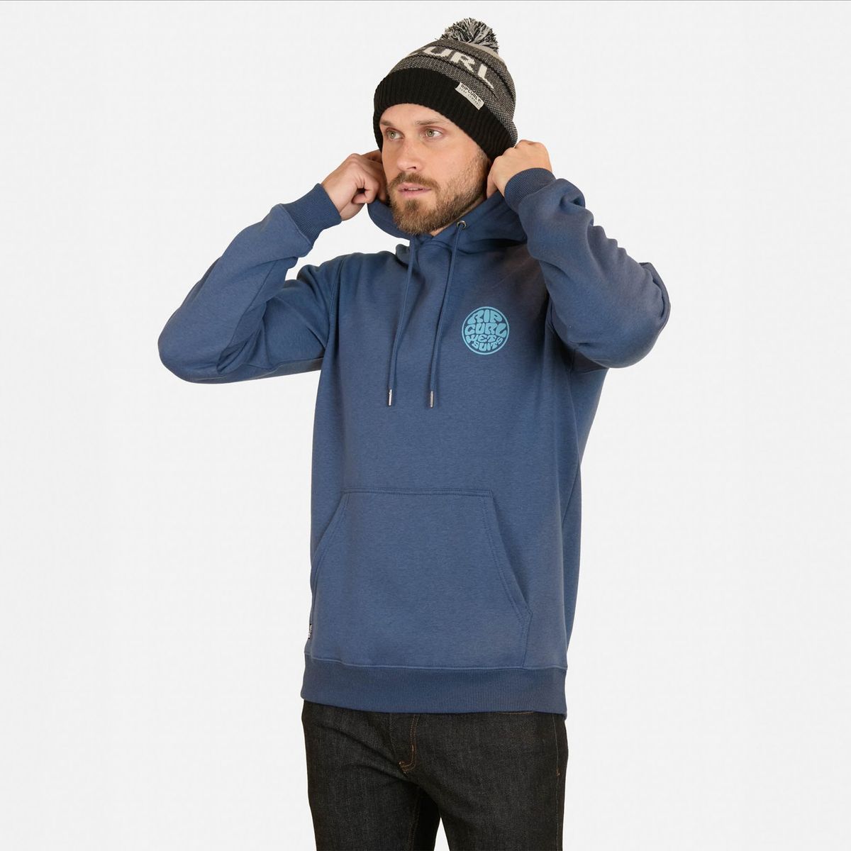 RIP CURL - Polera Canguro Algodón Hombre Rip Curl