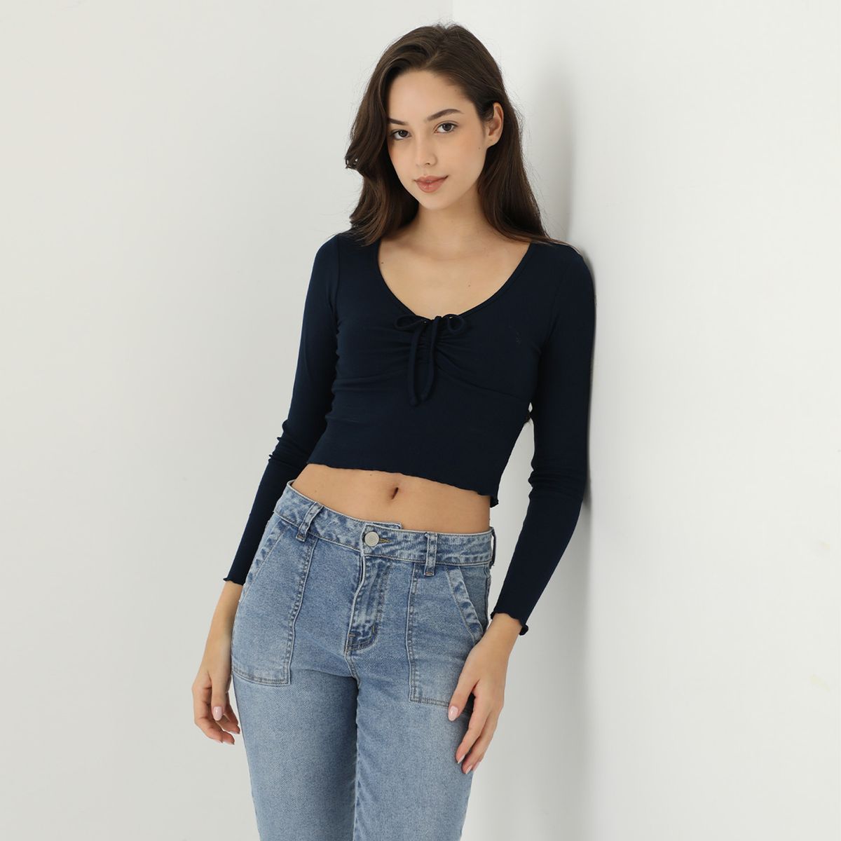 AMERICAN ABBEY - Polo Manga Larga Casual Mujer American Abbey