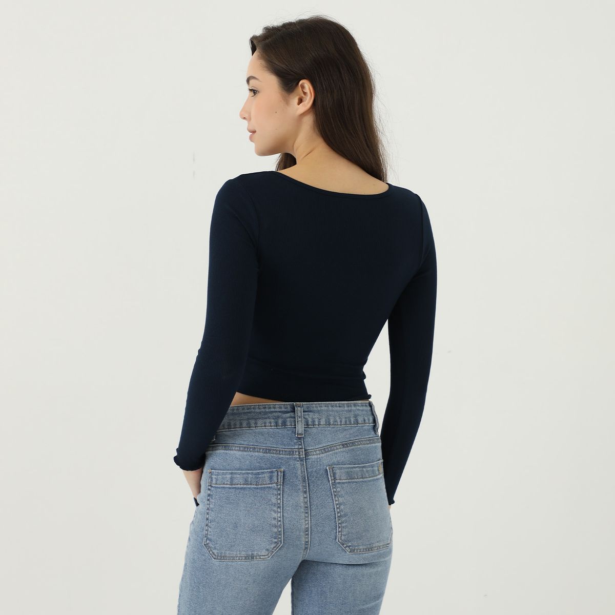 AMERICAN ABBEY - Polo Manga Larga Casual Mujer American Abbey