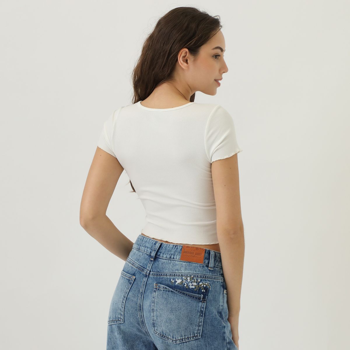 AMERICAN ABBEY - Polo Manga Corta Casual Mujer American Abbey