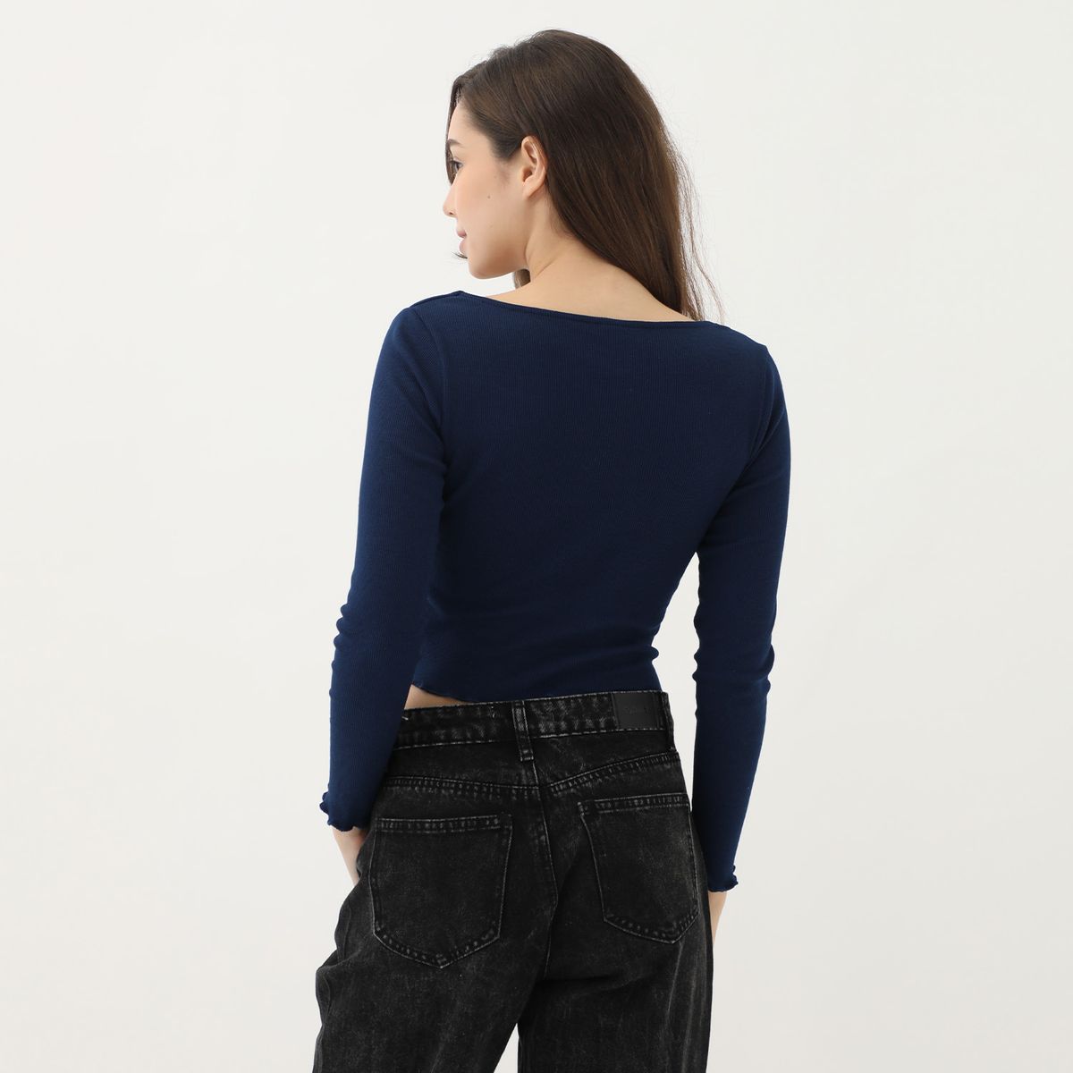 AMERICAN ABBEY - Polo Manga Larga Casual Mujer American Abbey