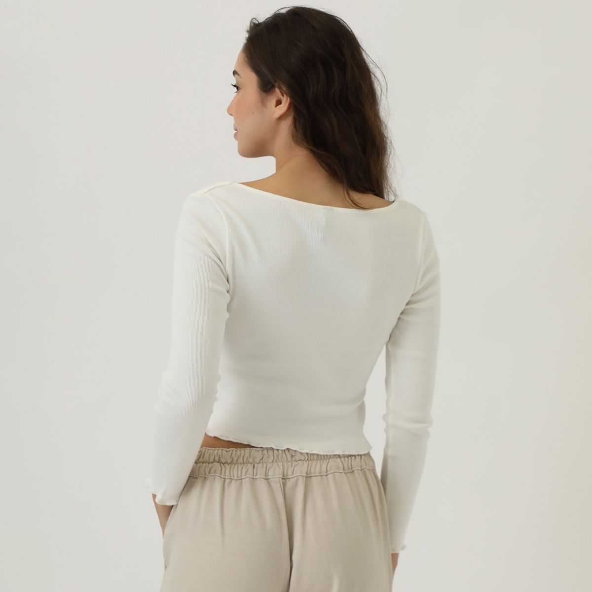 AMERICAN ABBEY - Polo Manga Larga Casual Mujer American Abbey