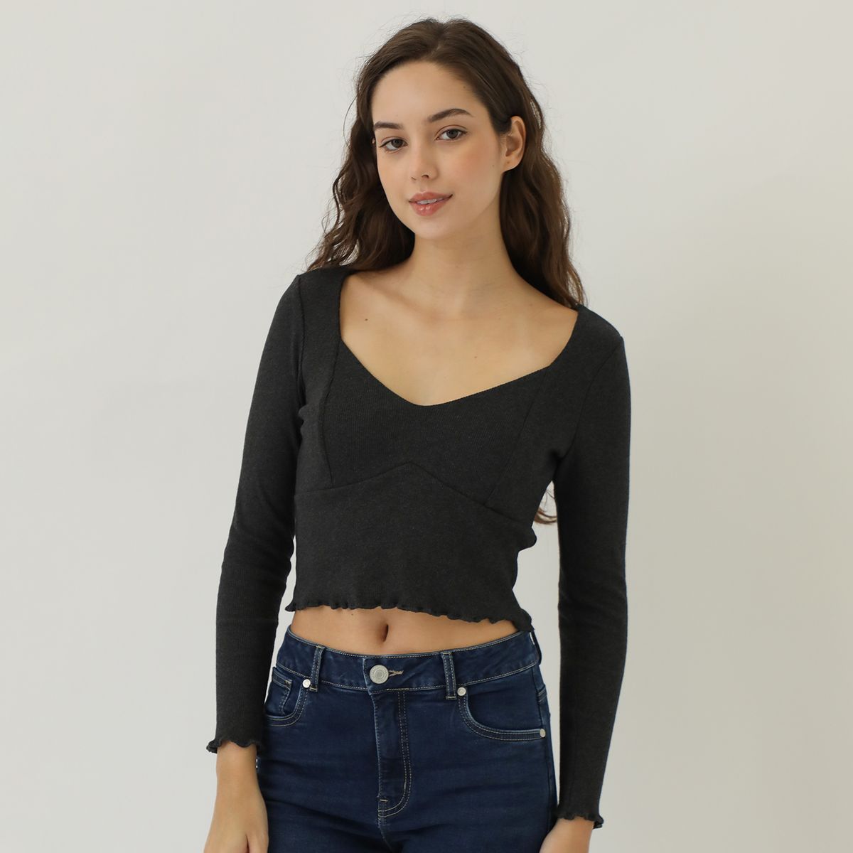 AMERICAN ABBEY - Polo Manga Larga Casual Mujer American Abbey