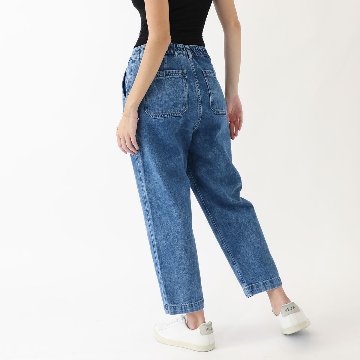 KAYRA POBLET - Jean Carrot Tiro Alto Mujer Kayra Poblet