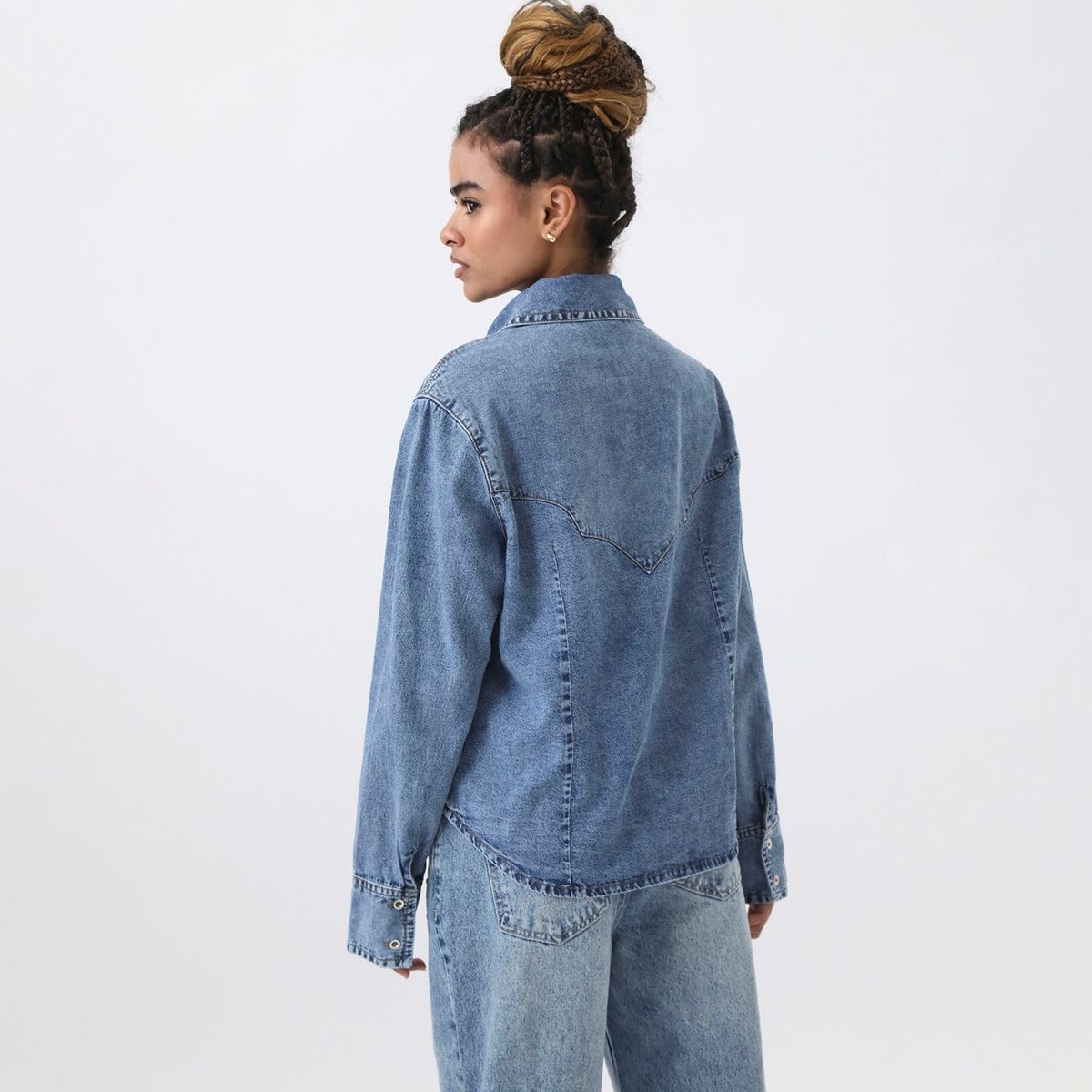 DENIMLAB - Blusa Casual Mujer Denimlab