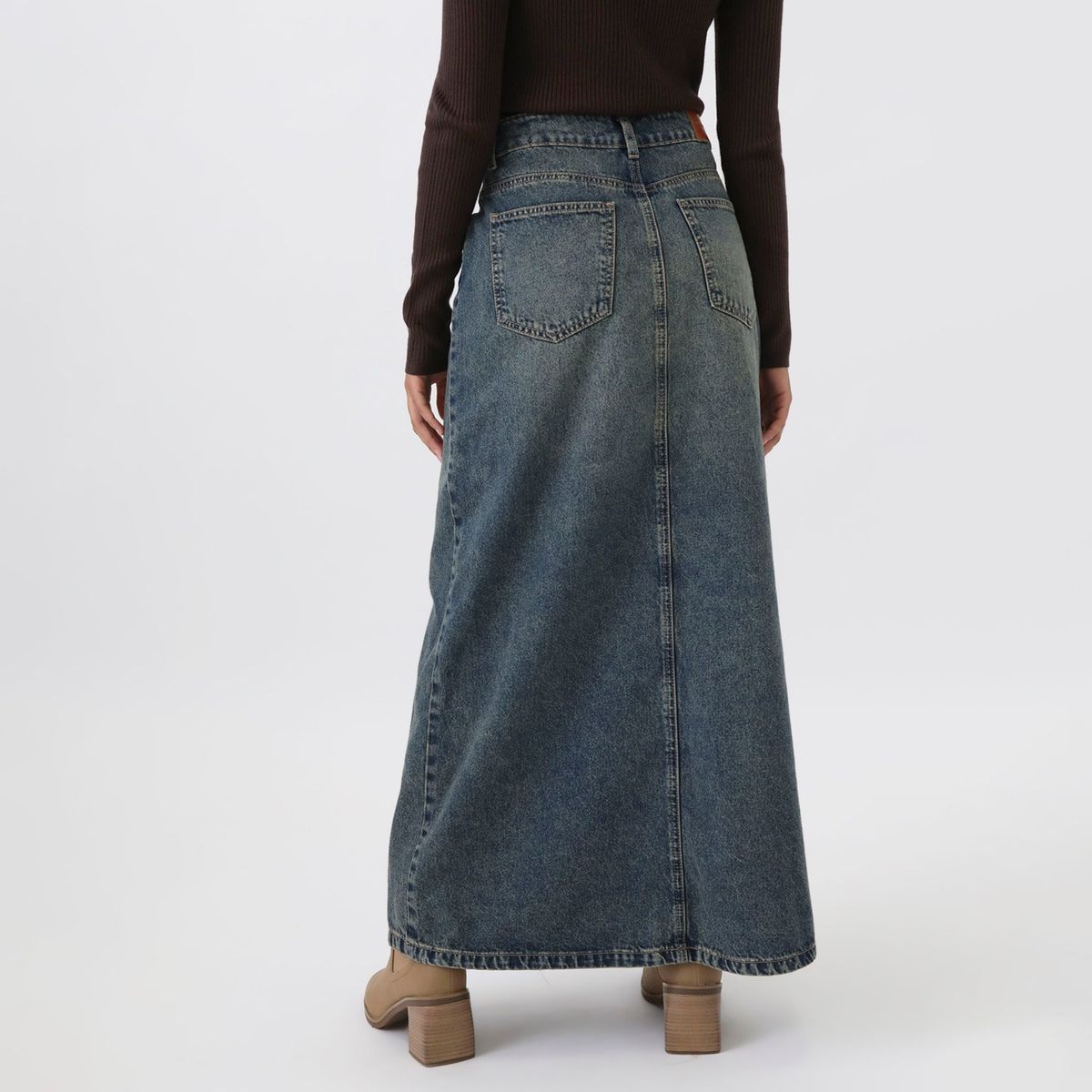 DENIMLAB - Falda Larga Casual Mujer Denimlab