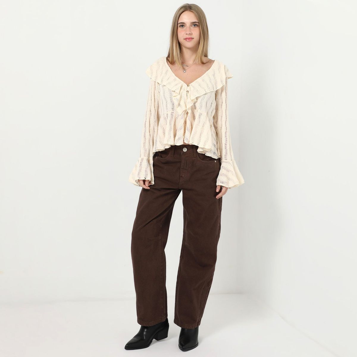 SYBILLA - Jean Barrel Tiro Alto Mujer Sybilla