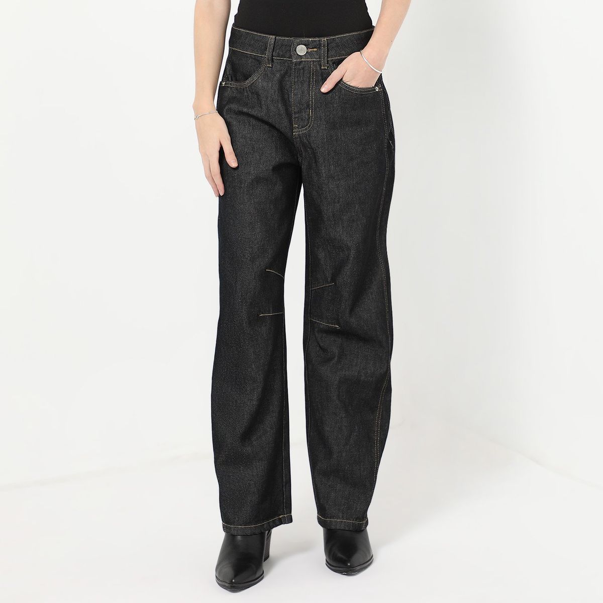 SYBILLA - Jean Barrel Tiro Alto Mujer Sybilla