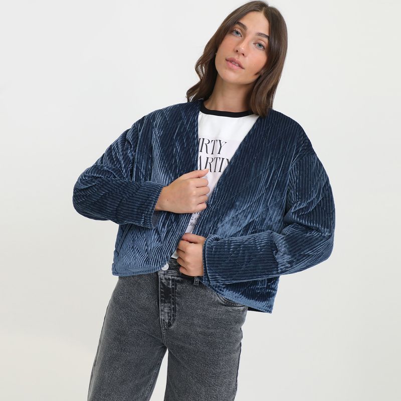 BASEMENT - Casaca Velvet Mujer Basement