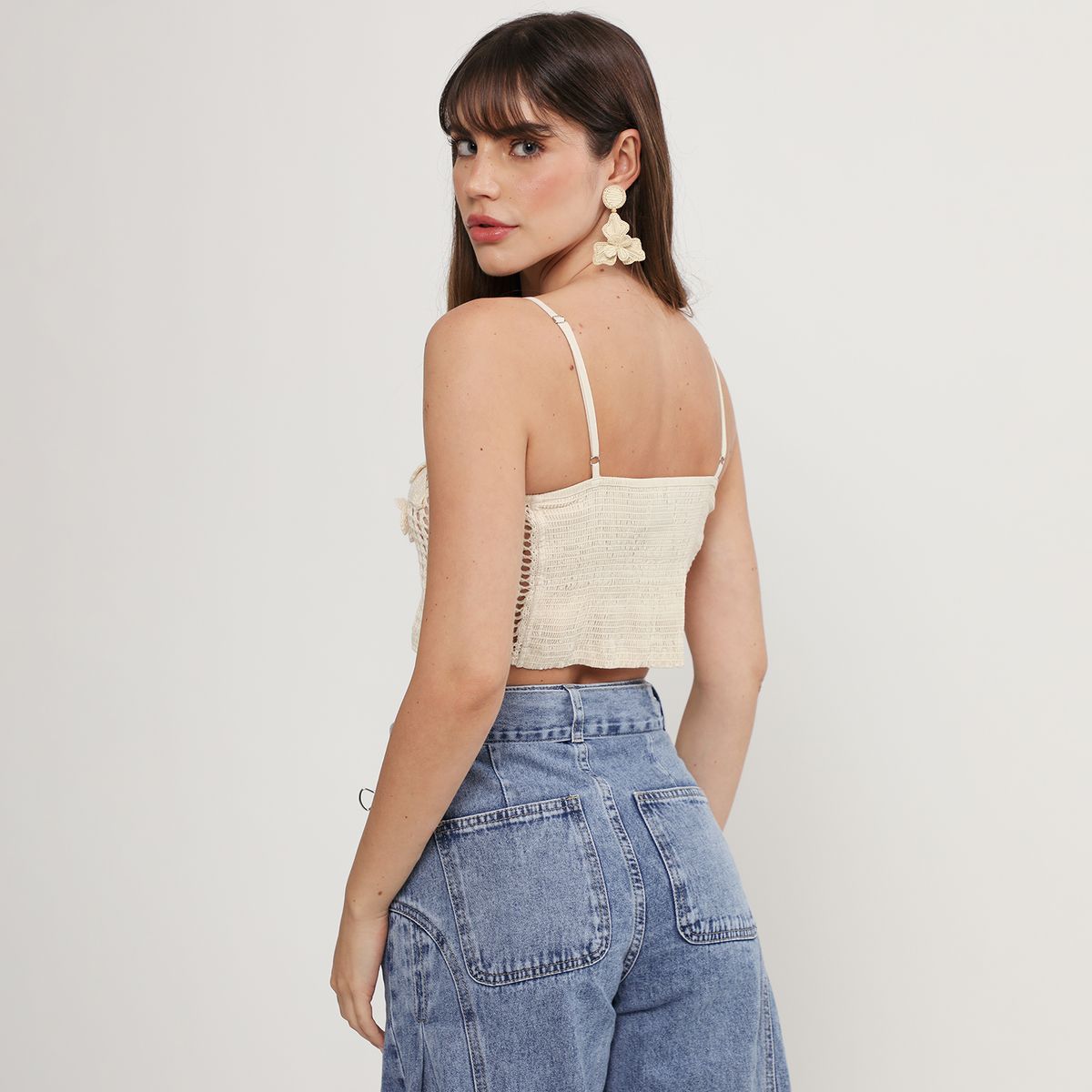 CAPITTANA - Top de Crochet Mujer FalabellaxCapittana