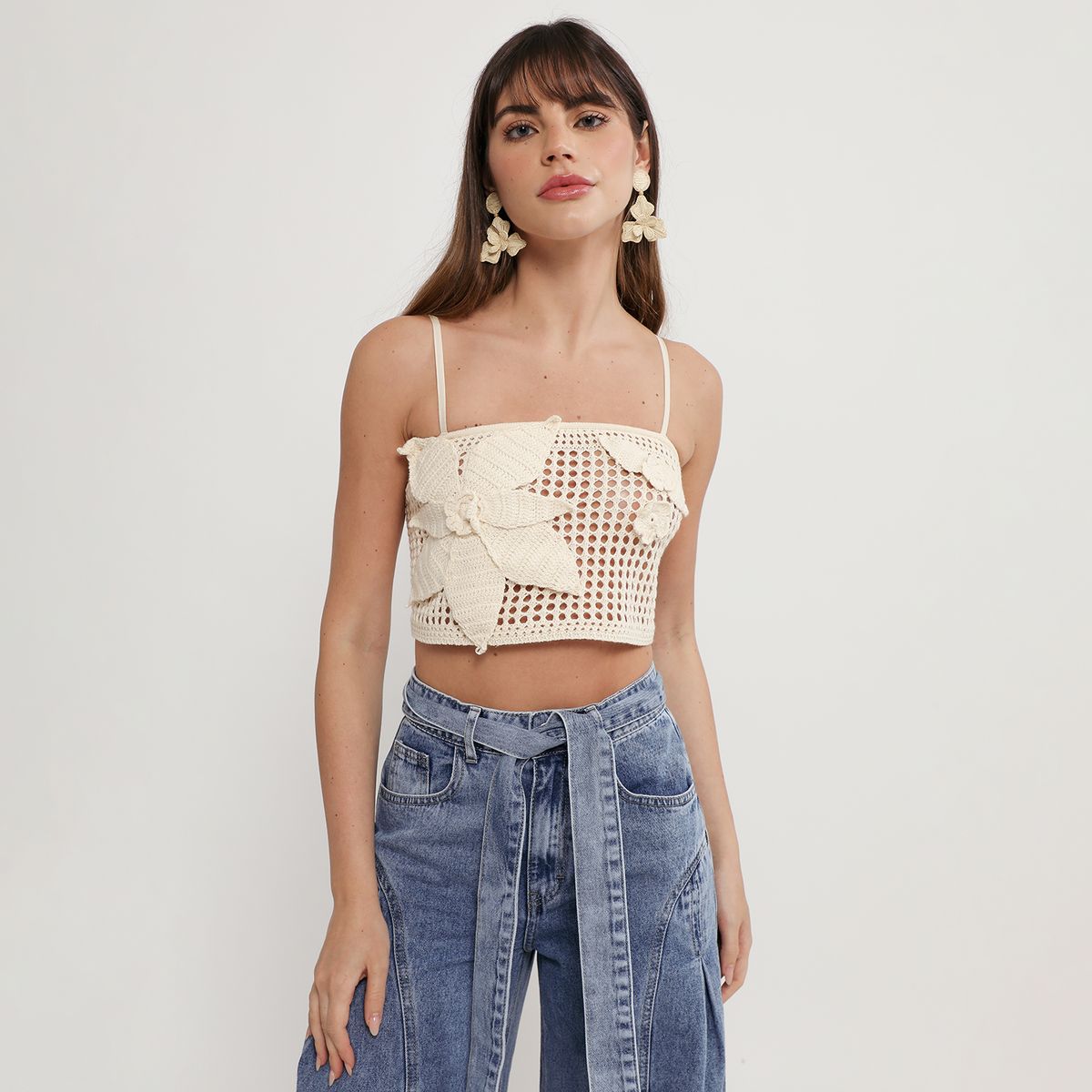 CAPITTANA - Top de Crochet Mujer FalabellaxCapittana