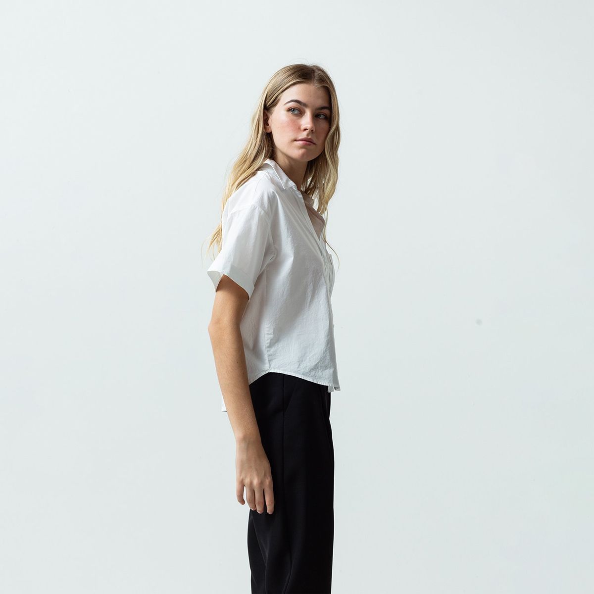 NAF NAF - Blusa Manga Corta 100% Algodón Mujer Naf Naf