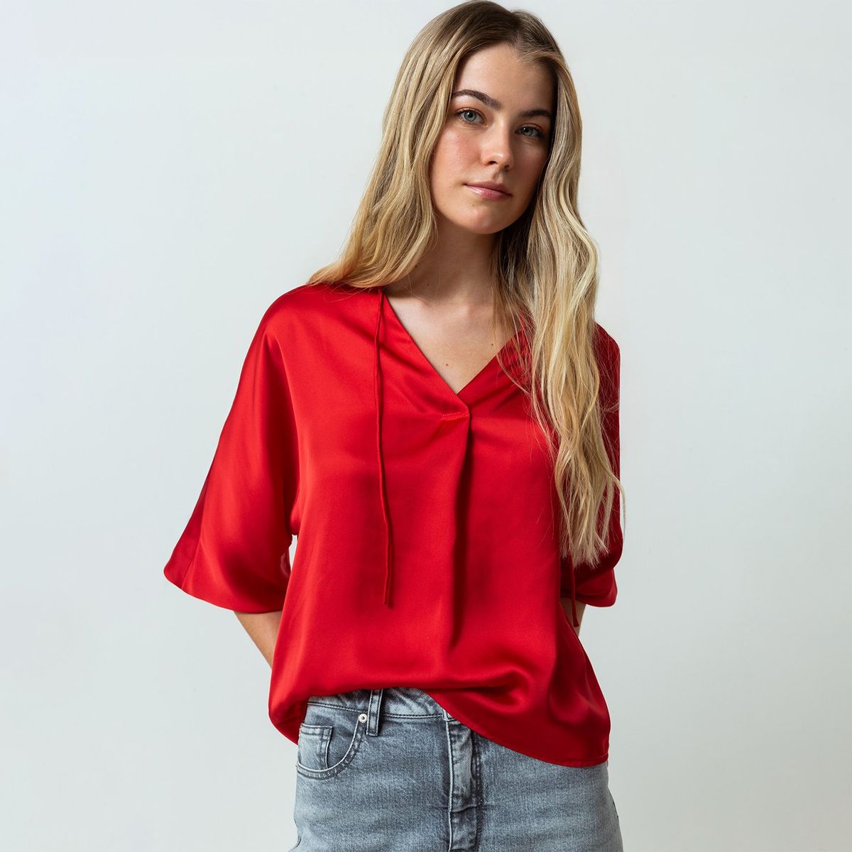 NAF NAF - Blusa Manga Larga Casual Mujer Naf Naf