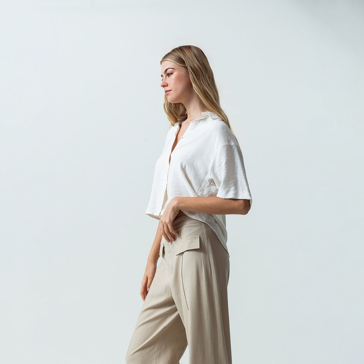 NAF NAF - Blusa Manga Corta Casual Mujer Naf Naf