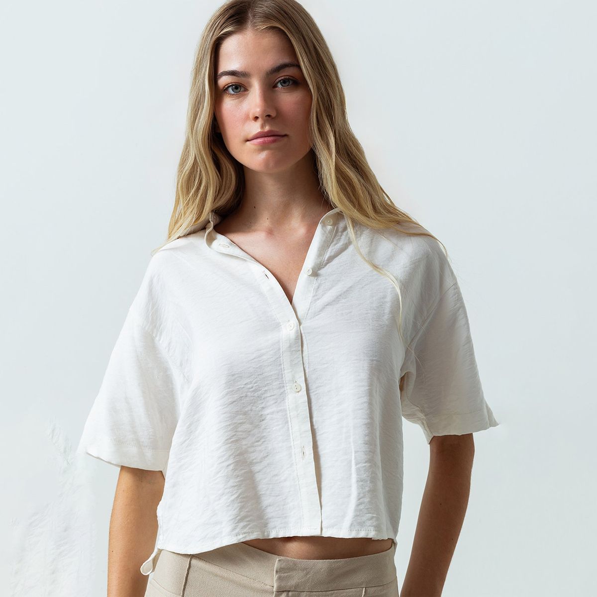 NAF NAF - Blusa Manga Corta Casual Mujer Naf Naf