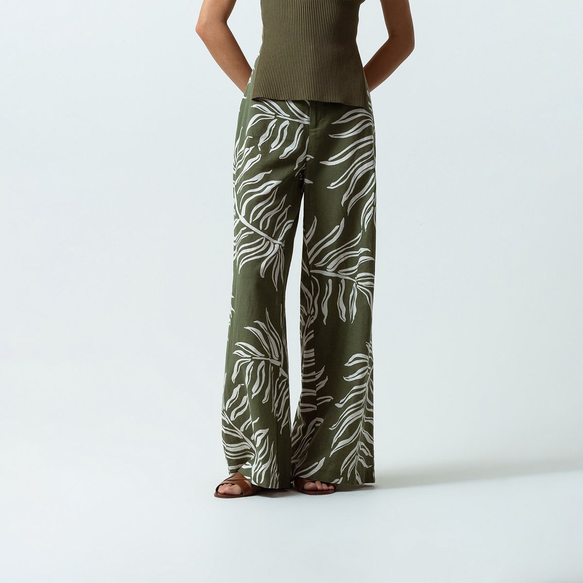 NAF NAF - Pantalón Wide Algodón Mujer Naf Naf