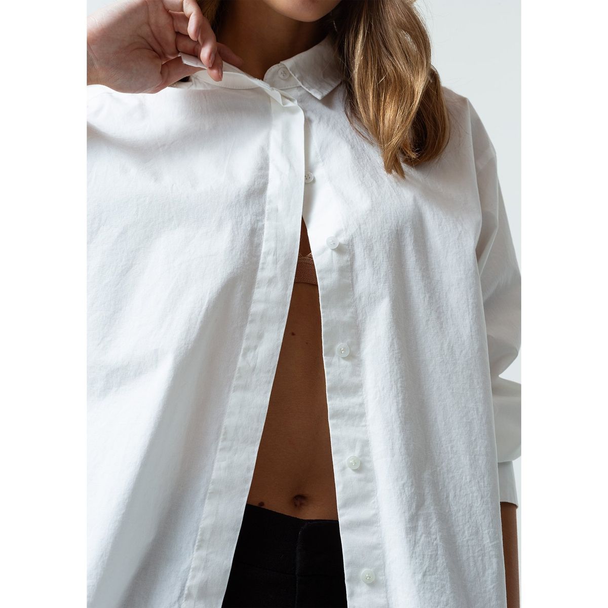 NAF NAF - Blusa Manga Larga Algodón Mujer Naf Naf