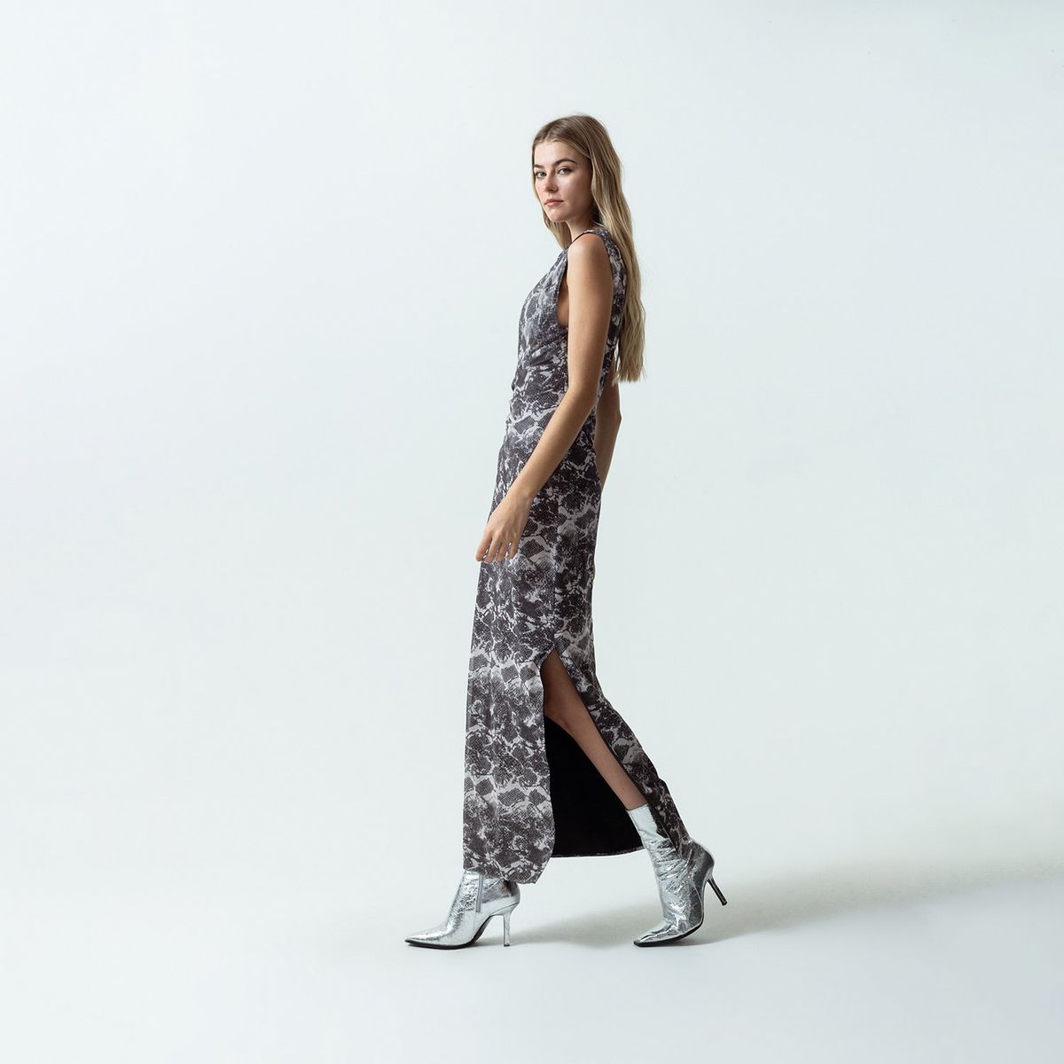 NAF NAF - Vestido Largo Casual Mujer Naf Naf