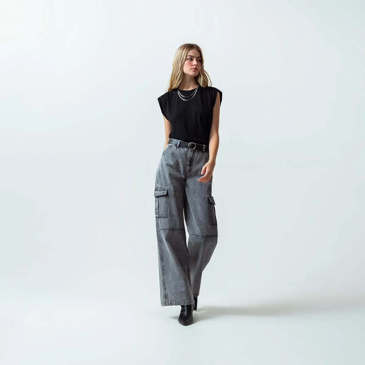 NAF NAF - Polo Sin Mangas Casual Mujer Naf Naf