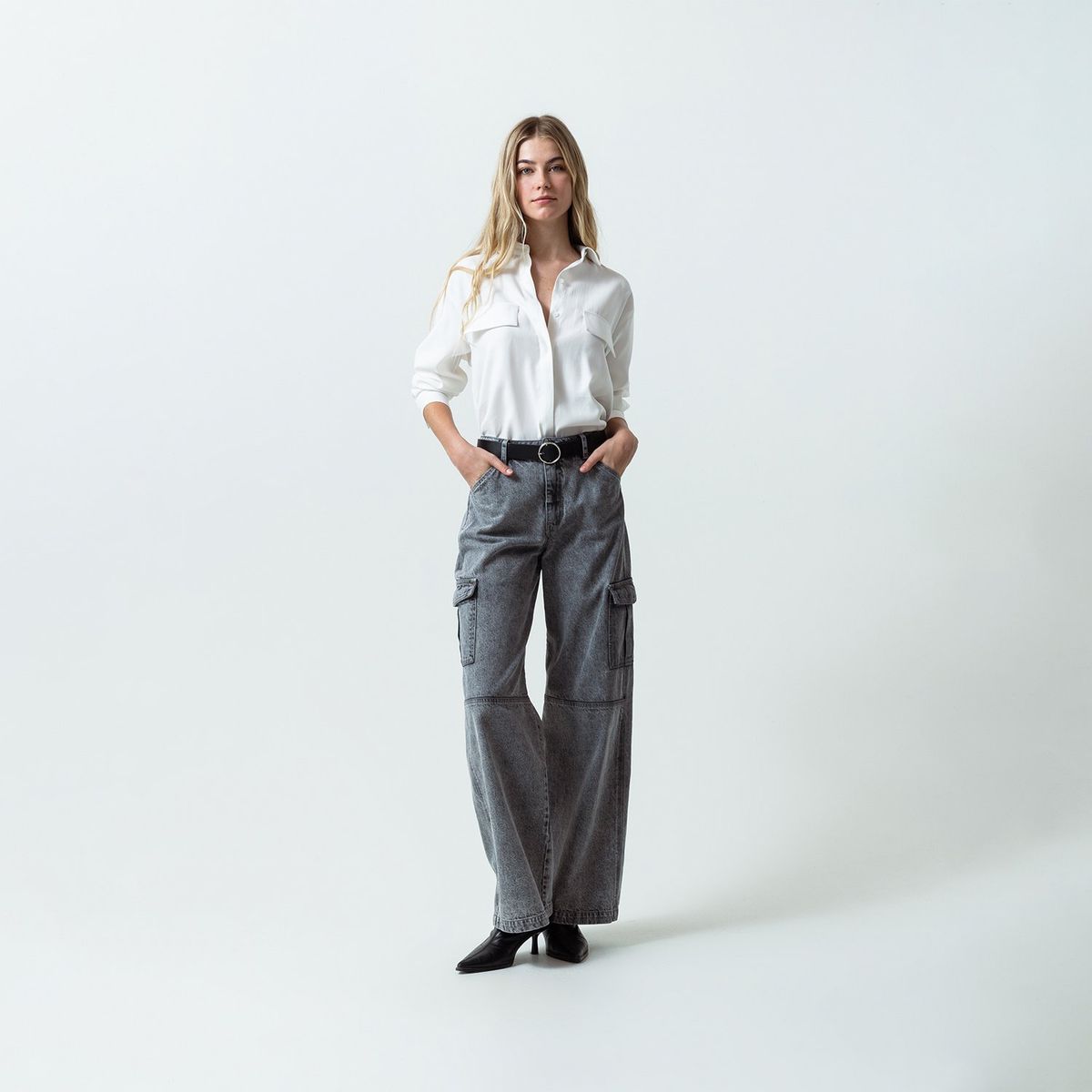 NAF NAF - Blusa Manga Larga Casual Mujer Naf Naf